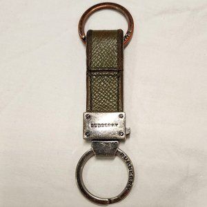 BURBERRY LEATHER DARREL DETACHABLE KEY RING